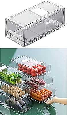 Stackable Fridge Organizer for Kitchen Food Storage, Portable Refrigerator Storage Box, Freezer Drawer, Fridge with Vent Window for Fruits Vegetables (1 Pack) (M). Join the hotep.ng revolution and transform the way you shop online. We bring you a carefully curated selection of products to enhance every aspect of your life. Enjoy our user-friendly interface, secure transactions, and reliable delivery services.