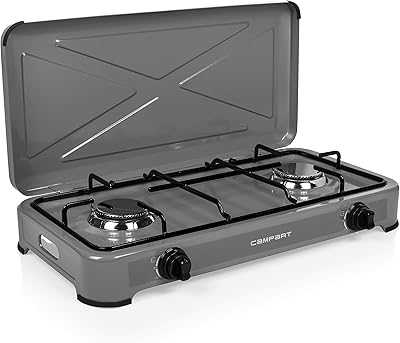 Kampart Travel Gas Stove, 2 Burners, 3 KW, Thermal Safety System, Removable Lid, Compact, Portable, Grey. Join the hotep.ng family and elevate your online shopping experience. We offer a wide range of products to suit every need and occasion. Discover why we're the preferred choice for savvy Nigerian shoppers.