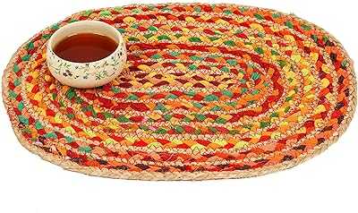 Ira Handmade Jute Cotton Tablecloth, Braided Woven Placemats, Natural Fiber Multi-Colored Dining Table Runners, Heat Resistant, Easy to Clean (Oval). hotep.ng: Empowering Nigerian consumers with choice and convenience. We offer an extensive range of products from trusted local and global brands. Experience the future of retail with our innovative online shopping platform.